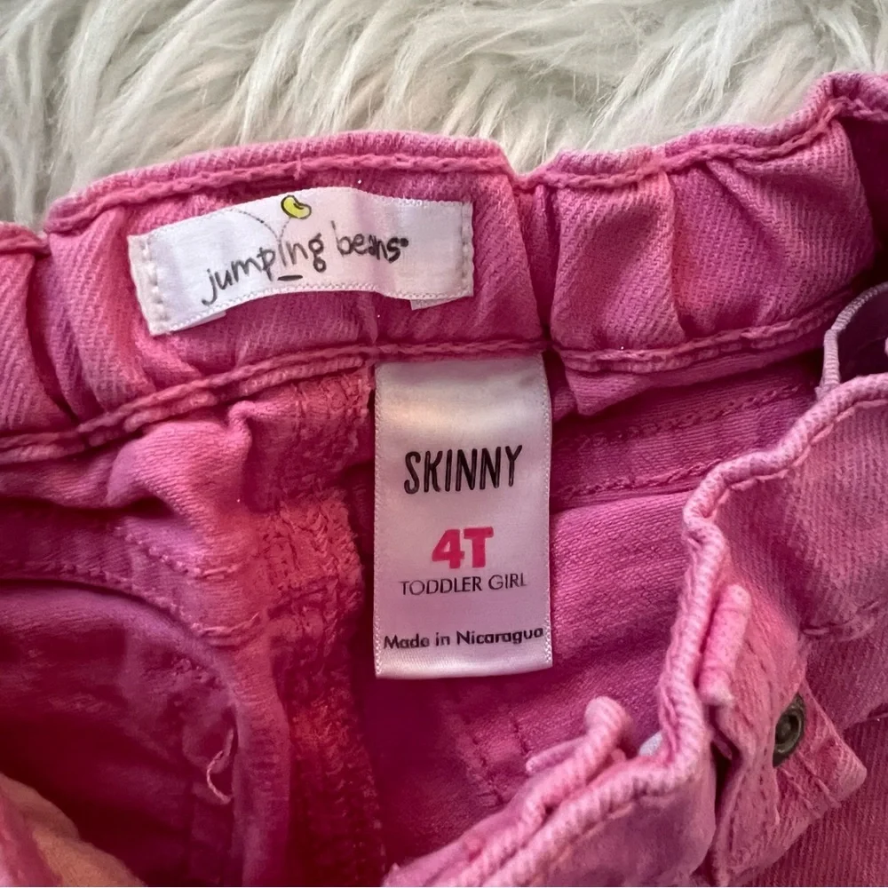 Girls 4T Pink Jeans and Love Tee